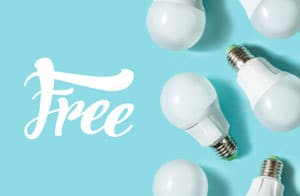 Find free LED energy saving lights