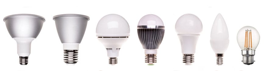 Many options for LED energy saving lighting