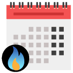 Business gas daily supply charges calendar icon