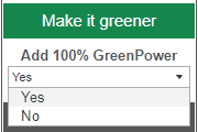 Add 100% GreenPower option