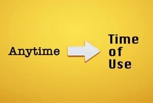 Changing tariffs. Switching to Time of Use.