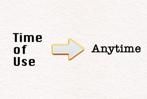 Changing tariffs. Switching to Anytime.